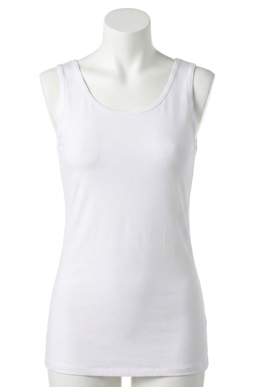 NEW FRANK LYMAN winley knit sleeveless tank top in white